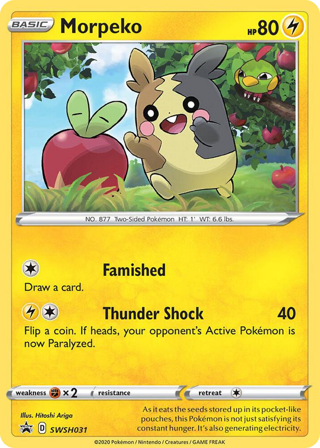 0031 Morpeko - SWSH031 Promo Sword & Shield Promo Cards