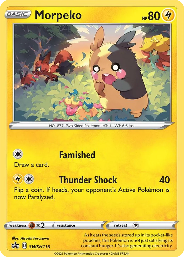 0116 Morpeko - SWSH116 Promo Sword & Shield Promo Cards