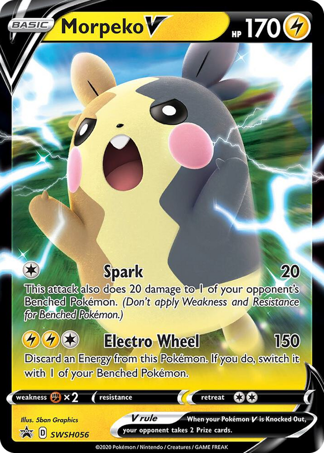 0056 Morpeko V - SWSH056 Promo Sword & Shield Promo Cards