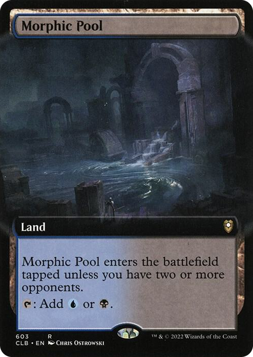 Morphic Pool (Extended Art) #603 R - Commander Legends: Battle for Baldur's Gate Pokemon card