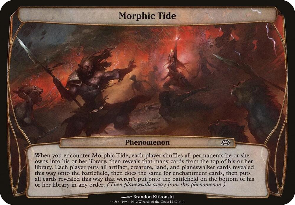 0003 Morphic Tide (Planechase 2012) S Oversize Cards