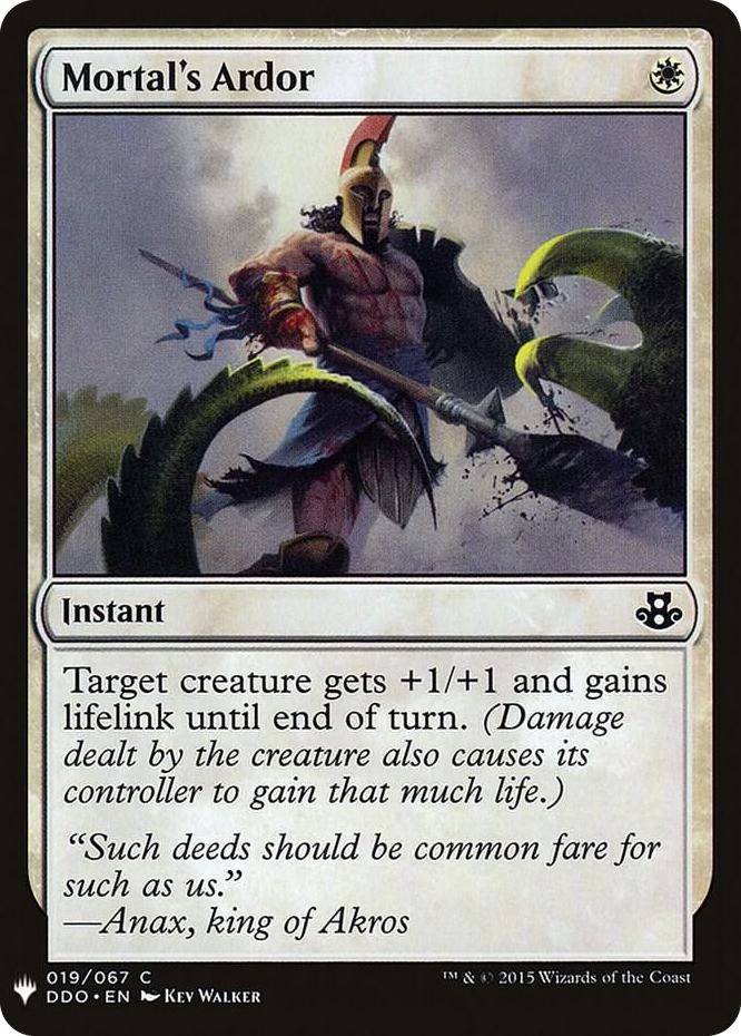 Mortal's Ardor #19 C - The List Reprints Pokemon card