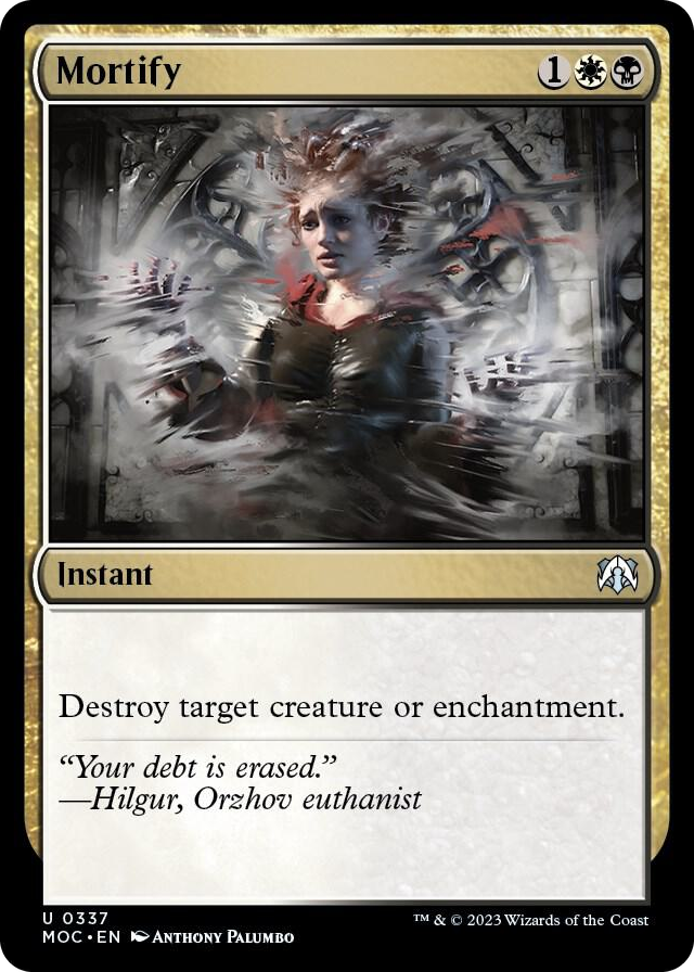 Mortify #337 U - Commander: March of the Machine Pokemon card
