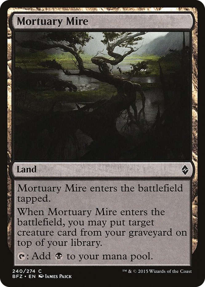 Mortuary Mire #240 C - Battle for Zendikar Pokemon card
