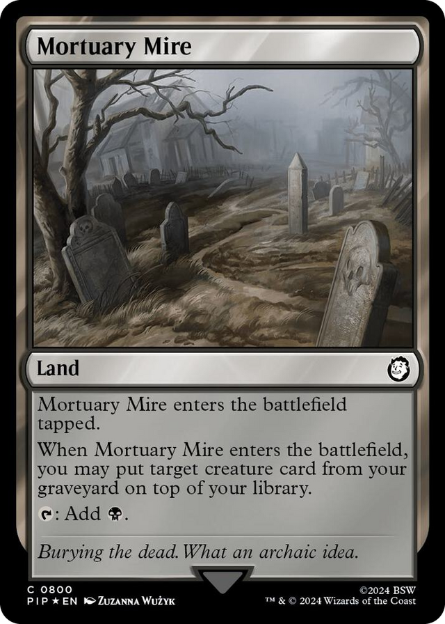 0800 Mortuary Mire (Surge Foil) C Universes Beyond: Fallout