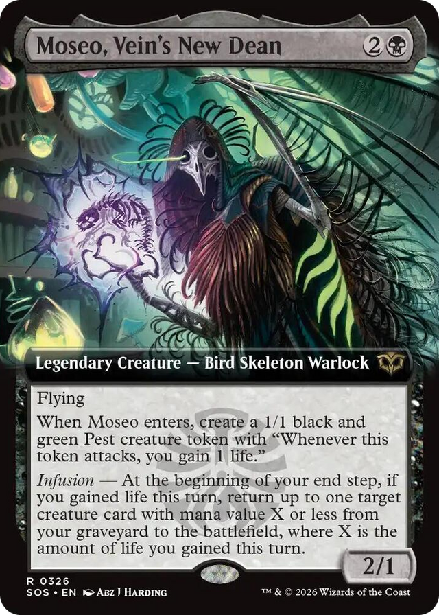 0326 Moseo, Vein's New Dean (Extended Art) R Secrets of Strixhaven