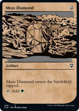 Moss Diamond (Showcase) #448 C - Commander Legends: Battle for Baldur's Gate Pokemon card