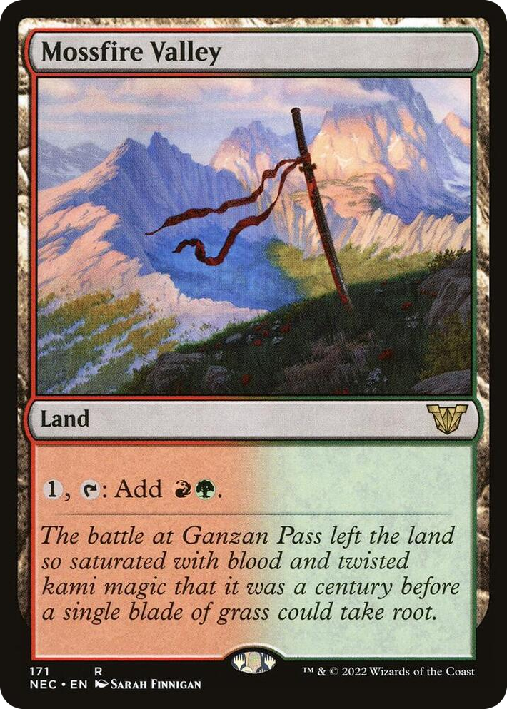 0171 Mossfire Valley R Commander: Kamigawa: Neon Dynasty