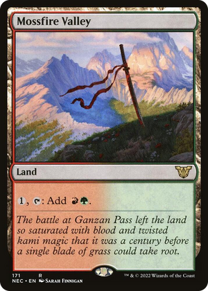 0171 Mossfire Valley R Commander: Kamigawa: Neon Dynasty