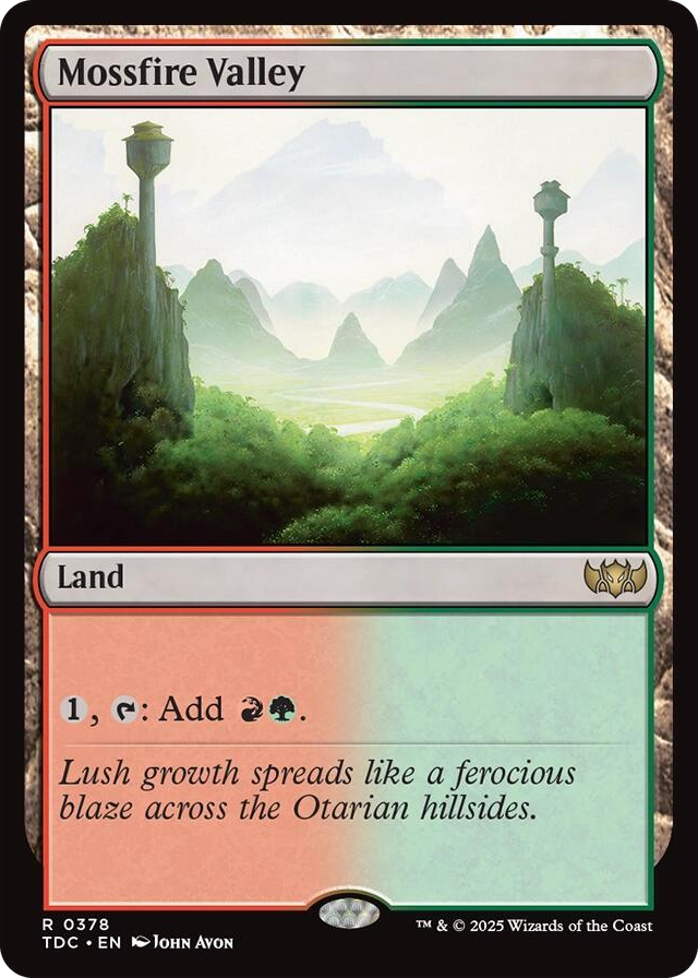 0378 Mossfire Valley R Commander: Tarkir: Dragonstorm