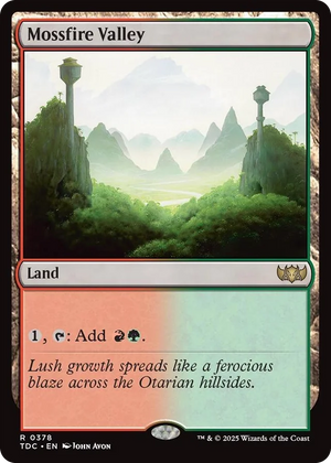 0378 Mossfire Valley R Commander: Tarkir: Dragonstorm