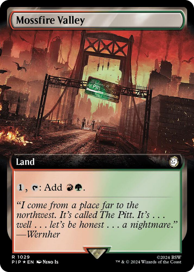 1029 Mossfire Valley (Extended Art) (Surge Foil) R Universes Beyond: Fallout