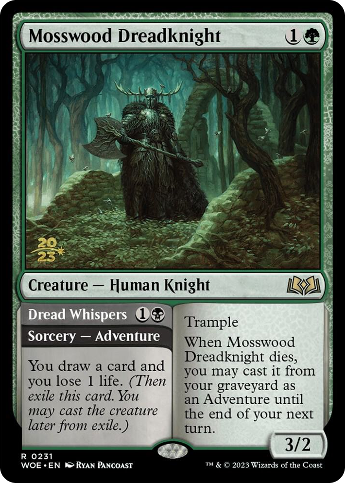 0231 Mosswood Dreadknight R Prerelease Cards