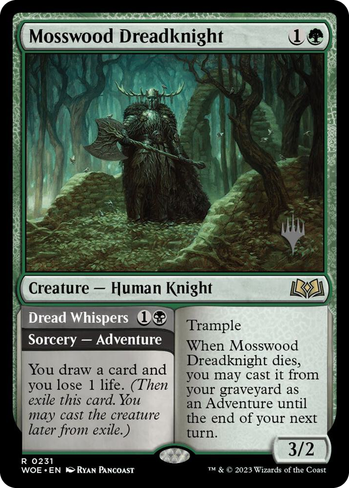 0231 Mosswood Dreadknight R Promo Pack: Wilds of Eldraine