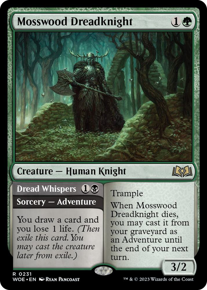 Mosswood Dreadknight #231 R - Wilds of Eldraine Pokemon card
