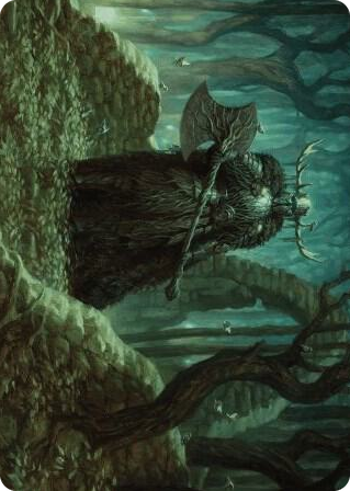 0040 Mosswood Dreadknight Art Card S Art Series: Wilds of Eldraine