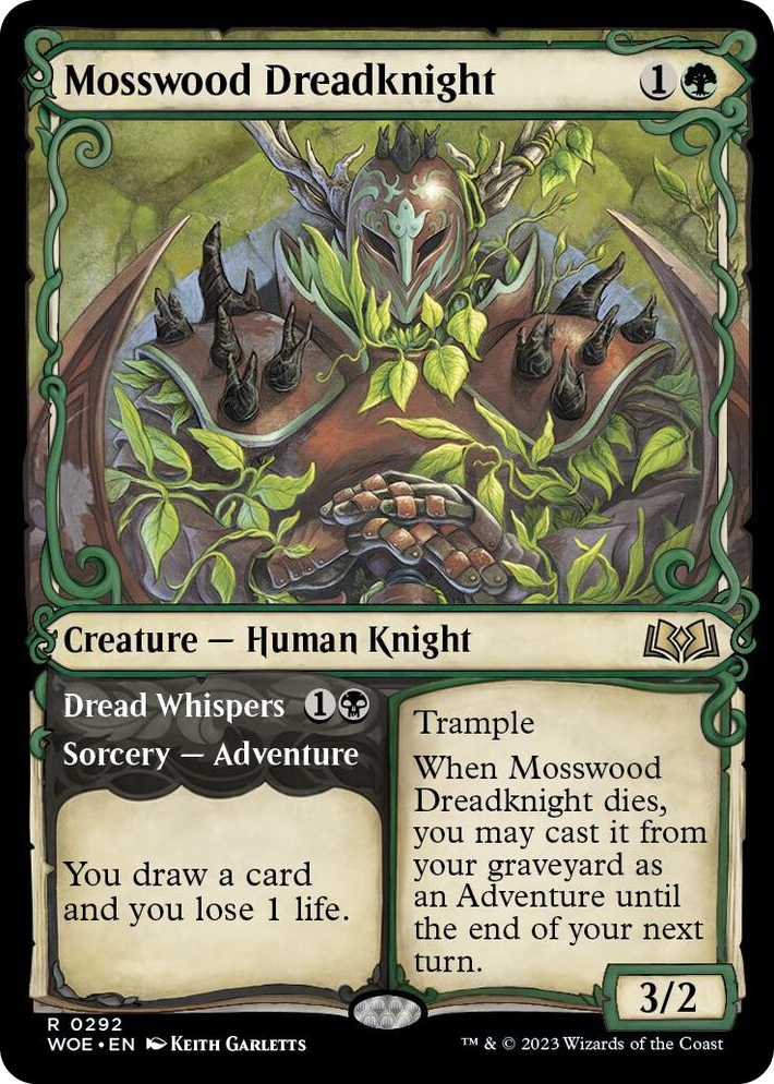 0292 Mosswood Dreadknight (Showcase) R Wilds of Eldraine