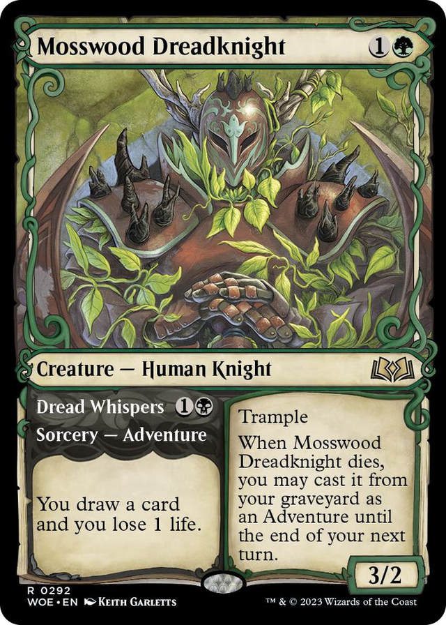 0292 Mosswood Dreadknight (Showcase) R Wilds of Eldraine