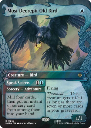 0257 Most Decrepit Old Bird (Showcase) (Surge Foil) R The Hobbit