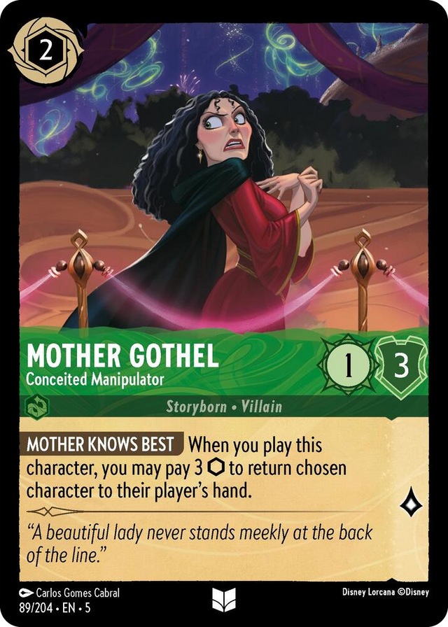 0089 Mother Gothel - Conceited Manipulator Uncommon Shimmering Skies