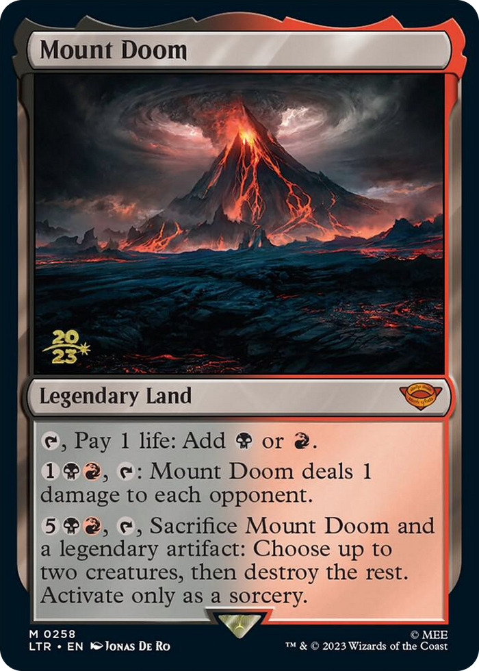Mount Doom #258 M - Prerelease Cards Pokemon card