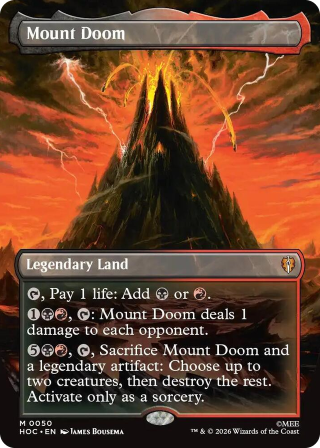 0050 Mount Doom (Borderless) M The Hobbit: Eternal-Legal