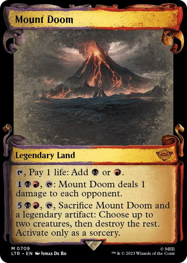 0709 Mount Doom (Showcase Scrolls) M Universes Beyond: The Lord of the Rings: Tales of Middle-earth
