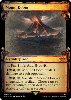 0709 Mount Doom (Showcase Scrolls) M Universes Beyond: The Lord of the Rings: Tales of Middle-earth