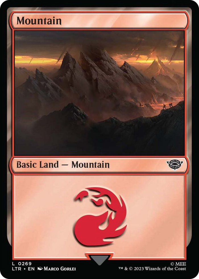 Mountain (0269) #269 L - Universes Beyond: The Lord of the Rings: Tales of Middle-earth Pokemon card