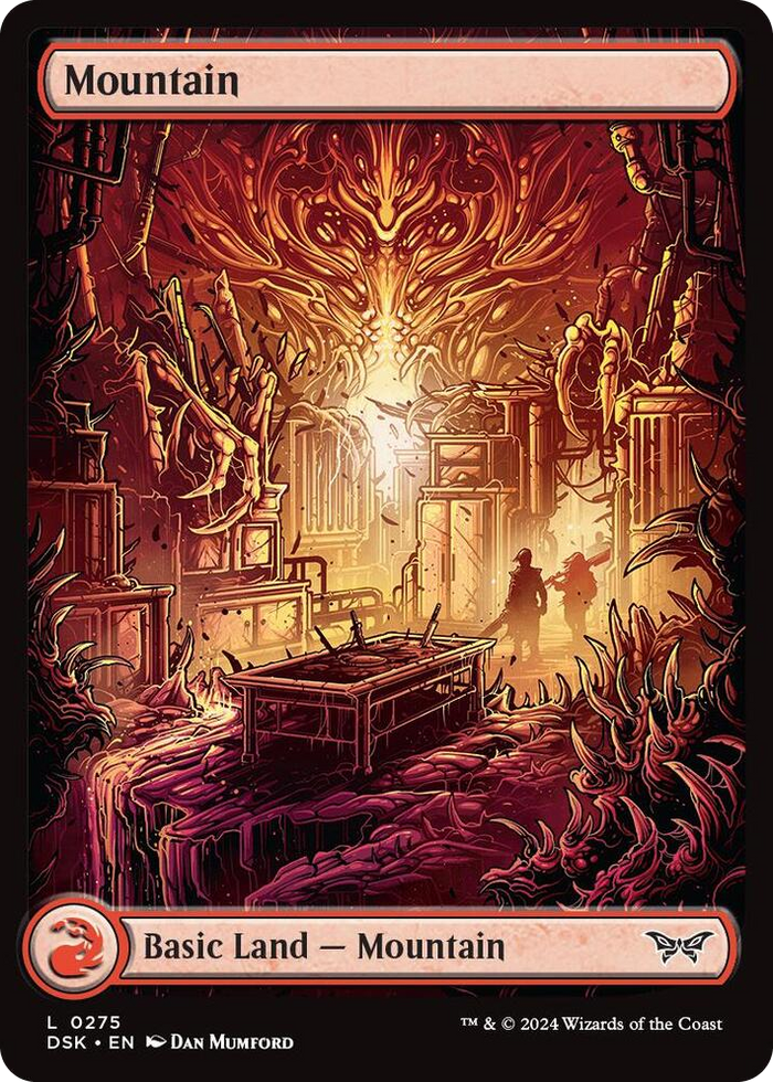 Mountain (0275) - Full Art #275 L - Duskmourn: House of Horror Pokemon card