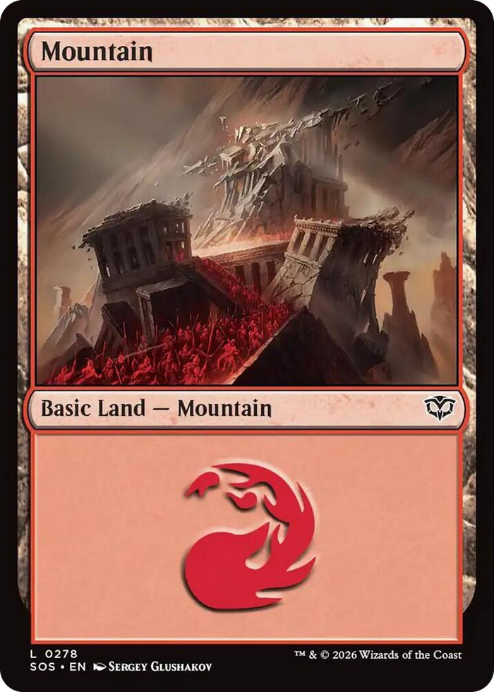 Mountain (0278) #278 L - Secrets of Strixhaven Pokemon card