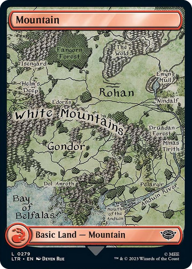 0279 Mountain (0279) L Universes Beyond: The Lord of the Rings: Tales of Middle-earth