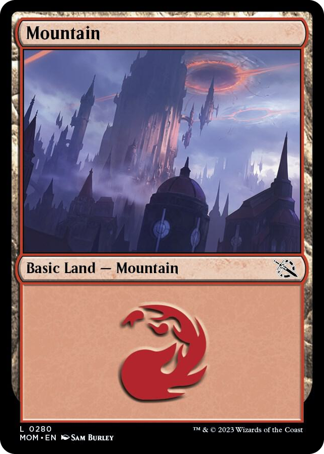 Mountain (0280) #280 L - March of the Machine Pokemon card
