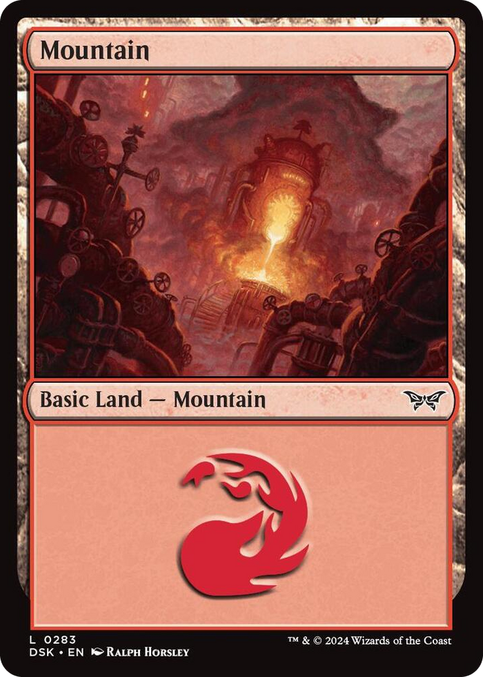 Mountain (0283) #283 L - Duskmourn: House of Horror Pokemon card