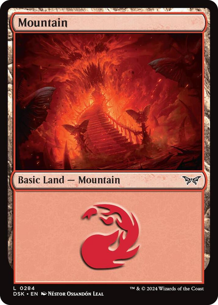 Mountain (0284) #284 L - Duskmourn: House of Horror Pokemon card