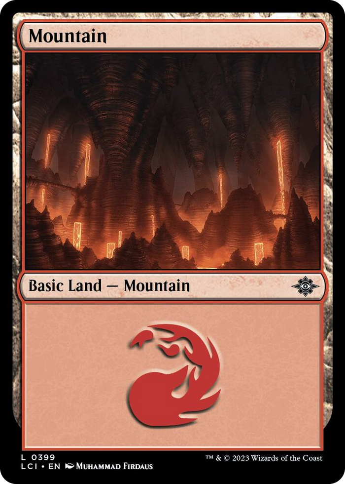 Mountain (0399) #399 L - The Lost Caverns of Ixalan Pokemon card