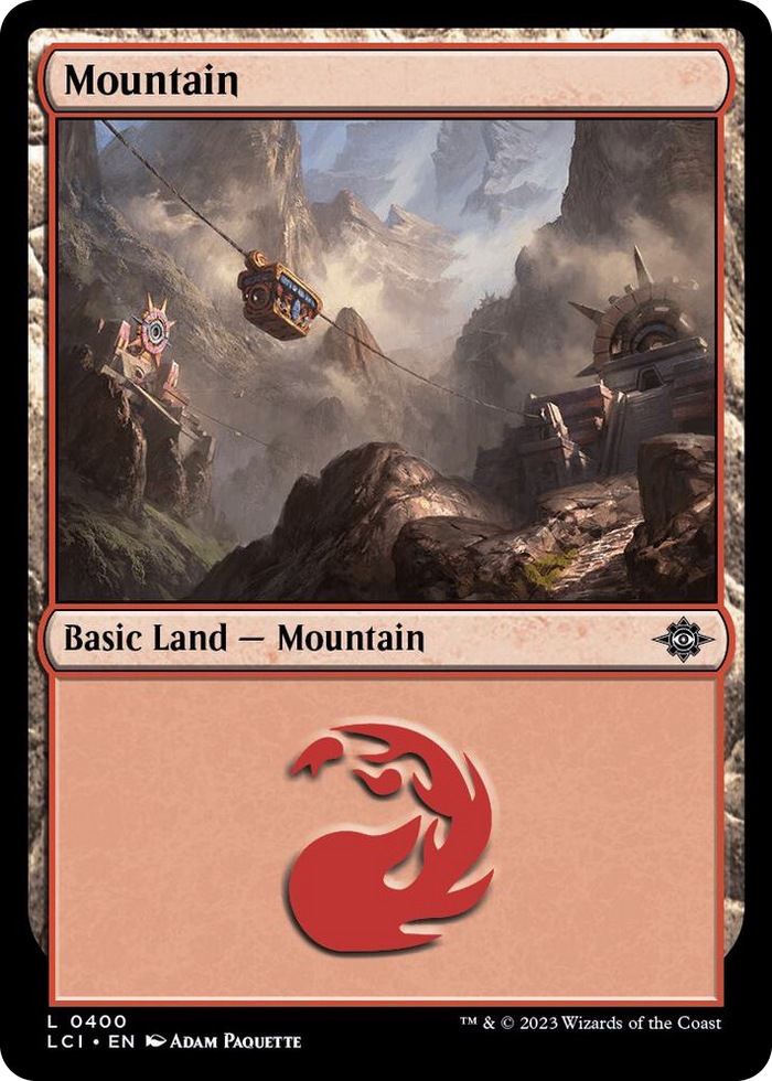 Mountain (0400) #400 L - The Lost Caverns of Ixalan Pokemon card