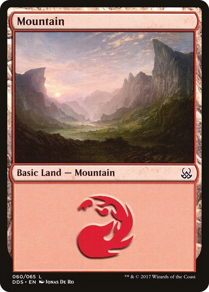 Mountain (060) #60 L - Duel Decks: Mind vs. Might Pokemon card