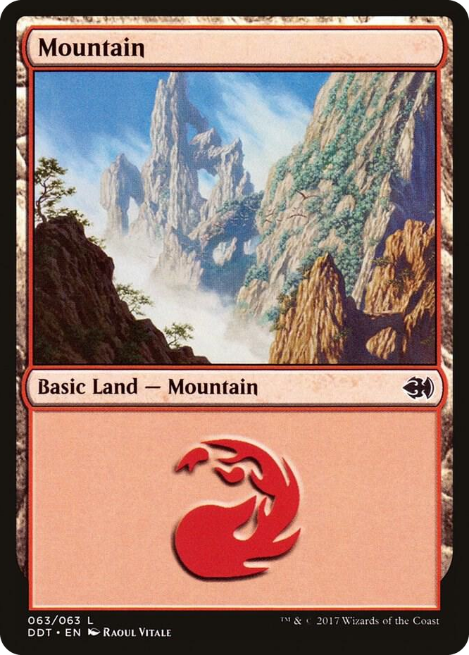 0063 Mountain (063) L Duel Decks: Merfolk vs. Goblins