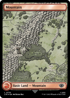 0719 Mountain (0719) (Surge Foil) L Universes Beyond: The Lord of the Rings: Tales of Middle-earth