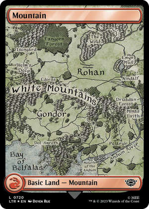 0720 Mountain (0720) (Surge Foil) L Universes Beyond: The Lord of the Rings: Tales of Middle-earth