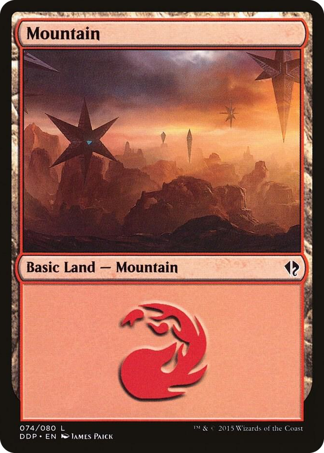 Mountain (074) #74 L - Duel Decks: Zendikar vs. Eldrazi Pokemon card
