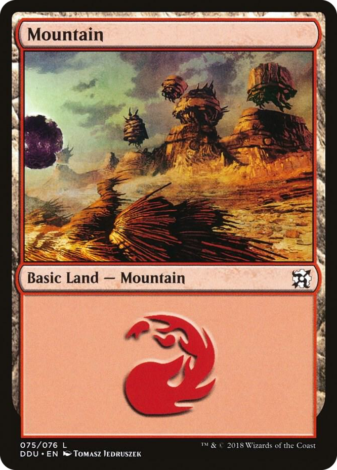 0075 Mountain (075) L Duel Decks: Elves vs. Inventors