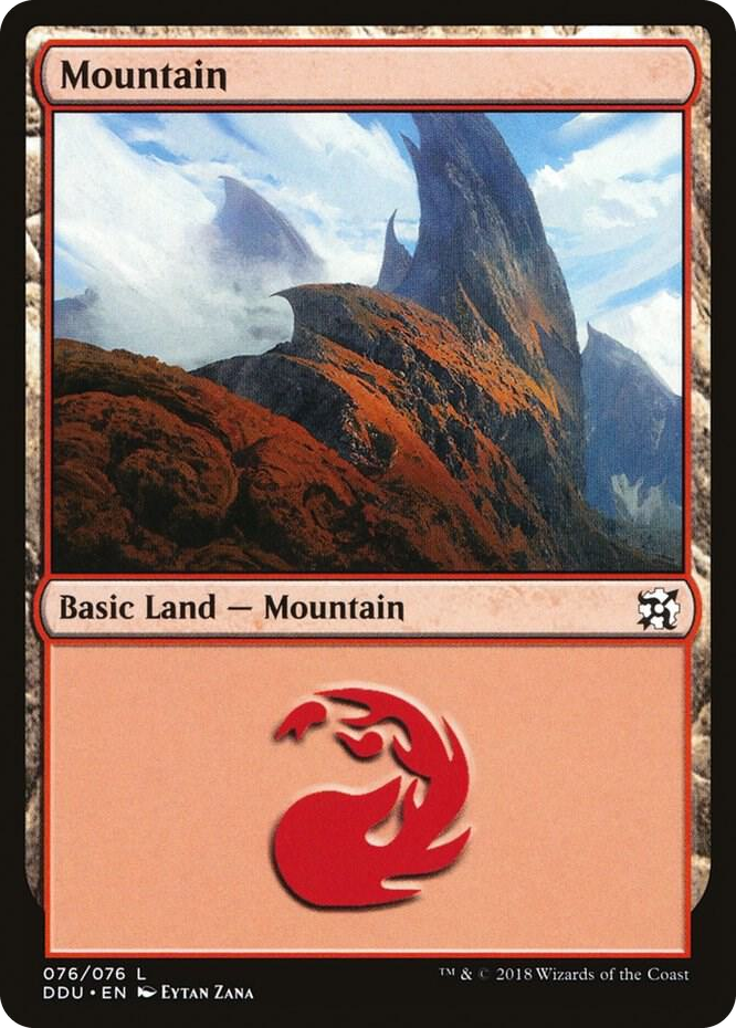 0076 Mountain (076) L Duel Decks: Elves vs. Inventors