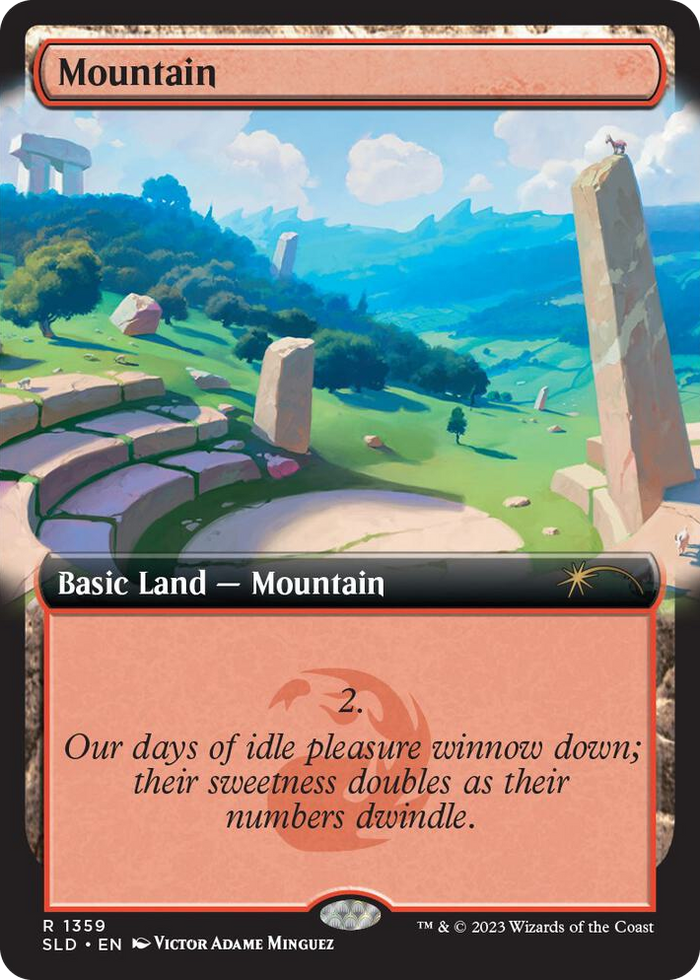 Mountain (1359) #1359 R - Secret Lair Drop Series Pokemon card
