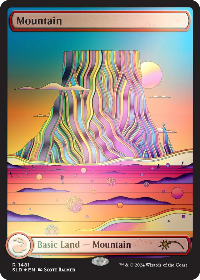 1481 Mountain (1481) (Rainbow Foil) R Secret Lair Drop Series