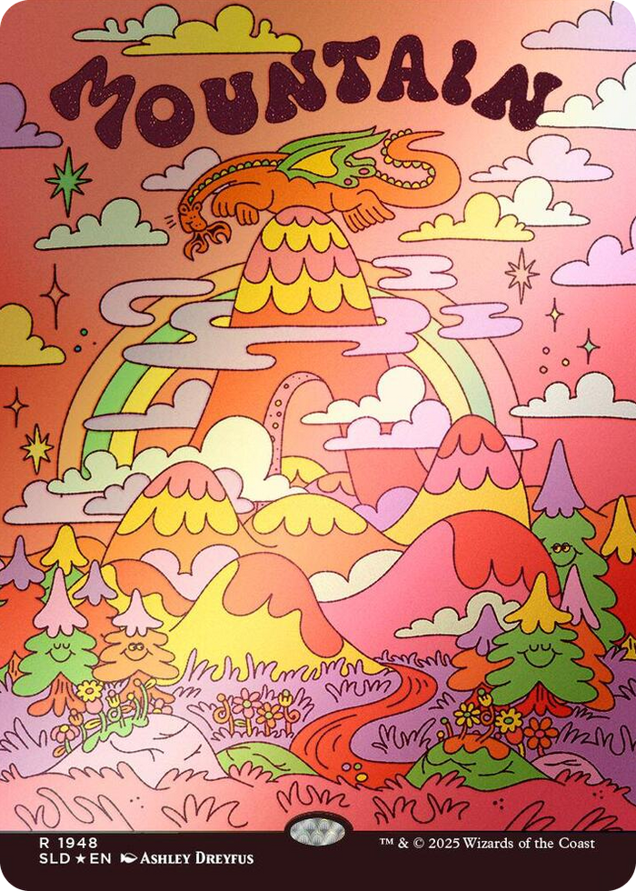 Mountain (1948) (Rainbow Foil) #1948 R - Secret Lair Drop Series Pokemon card