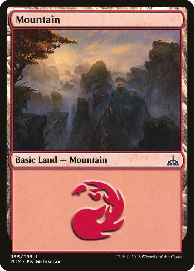 0195 Mountain L Rivals of Ixalan