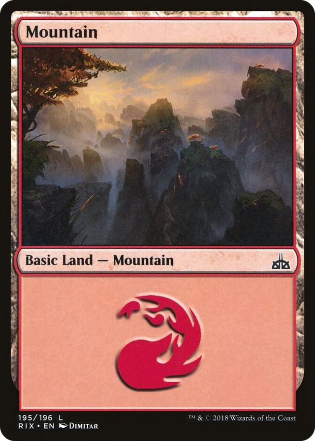 0195 Mountain L Rivals of Ixalan