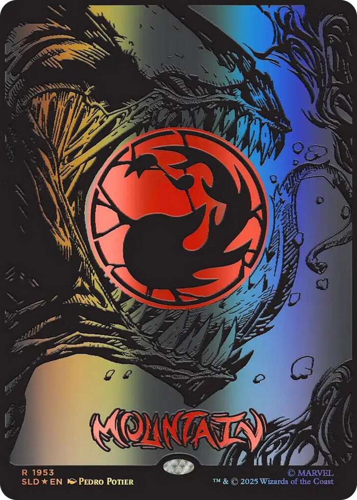 Mountain (1953) (Raised Foil) #1953 R - Secret Lair Drop Series Pokemon card